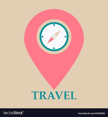 Location icon pin sign isolated on white vector image