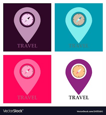 Location icon pin sign isolated on white vector image