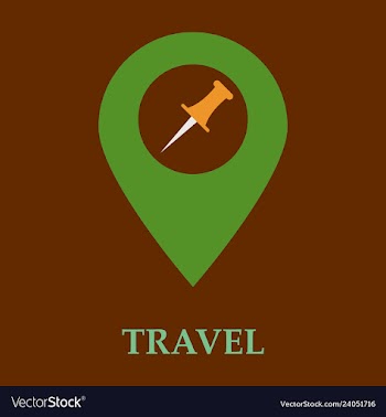 Location icon pin sign isolated on white vector image