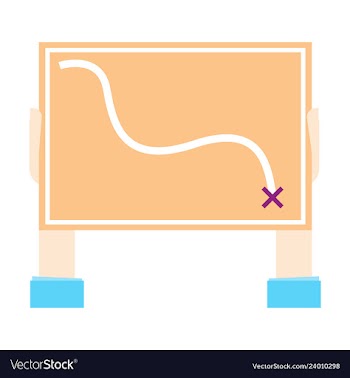 Location map flat design icon vector image