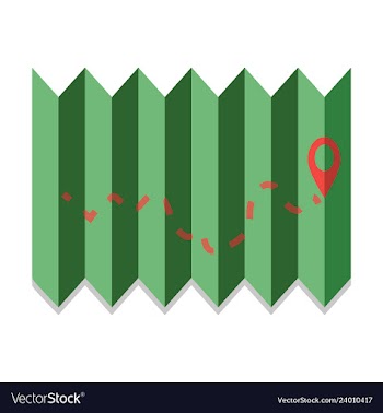 Location map flat design icon vector image