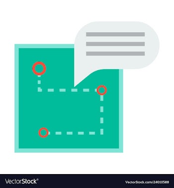 Location map flat design icon vector image