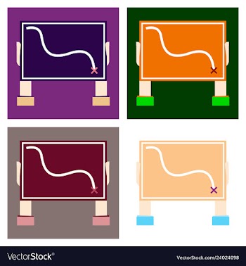 Location map flat design icon vector image