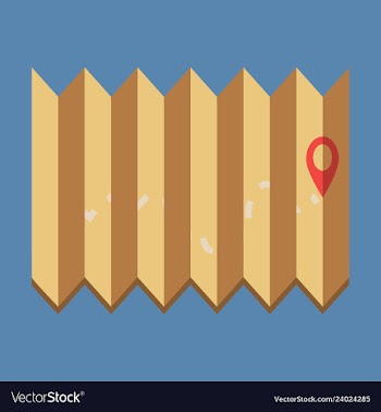 Location map flat design icon vector image