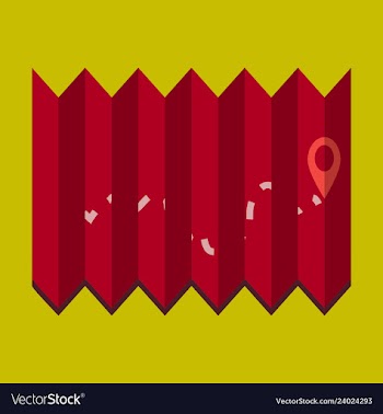 Location map flat design icon vector image