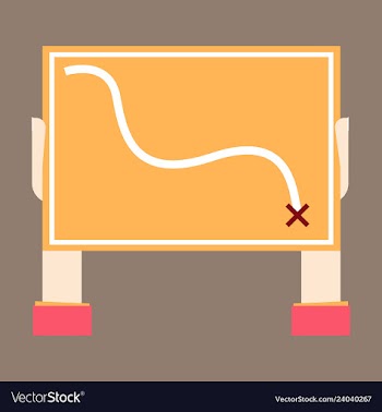 Location map flat design icon vector image