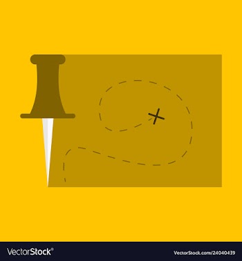 Location map flat design icon vector image