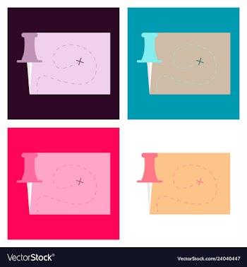 Location map flat design icon vector image