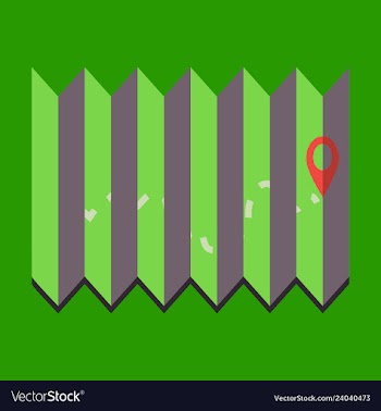 Location map flat design icon vector image