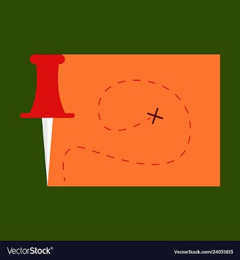 Location map flat design icon vector image