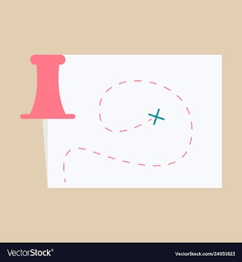 Location map flat design icon vector image