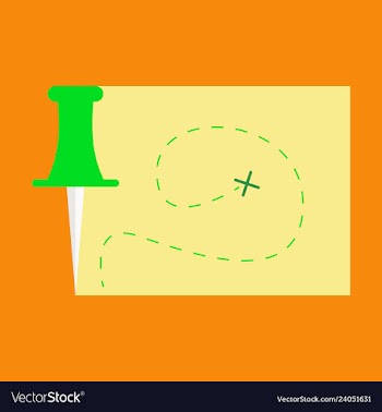 Location map flat design icon vector image