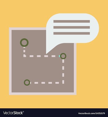 Location map flat design icon vector image