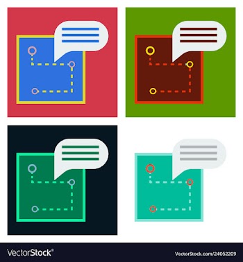 Location map flat design icon vector image