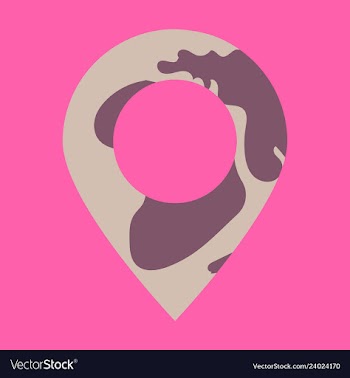 Location on globe pin on globe simple black icon vector image
