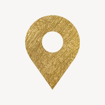 Location pin icon, gold illustration | Free Icons - rawpixel