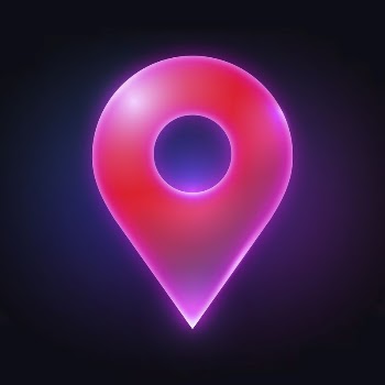 Location pin icon, neon glow | Free Icons - rawpixel