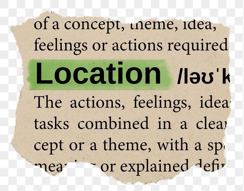 Location png word sticker, torn | Free PNG - rawpixel