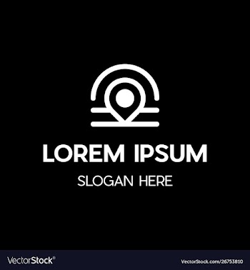 Location point creative modern logo vector image