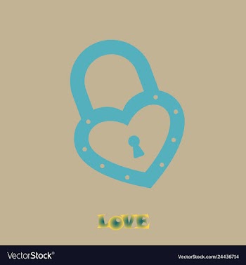 Lock icons a simple silhouette of the lock for vector image