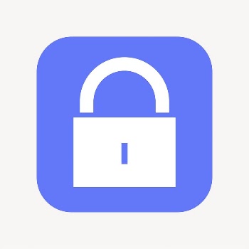 Lock, privacy icon, flat square | Free Icons - rawpixel