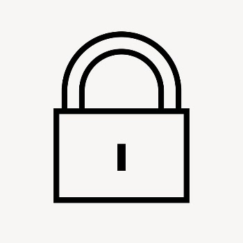 Lock, privacy icon, line art | Free Icons - rawpixel