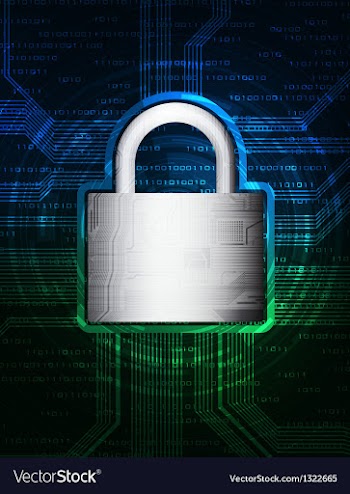 Lock vector image