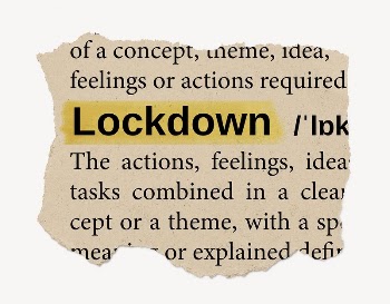 Lockdown ripped dictionary, editable word | Free PSD - rawpixel