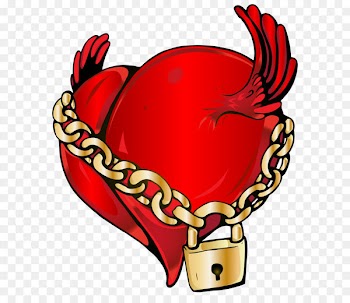 Locked Heart Clip art - Locked Heart PNG Clip Art Image 