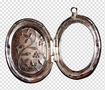 Locket, gold-colored framed locket transparent background PNG clipart