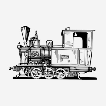 Locomotive train drawing, vintage transportation | Free Photo - rawpixel