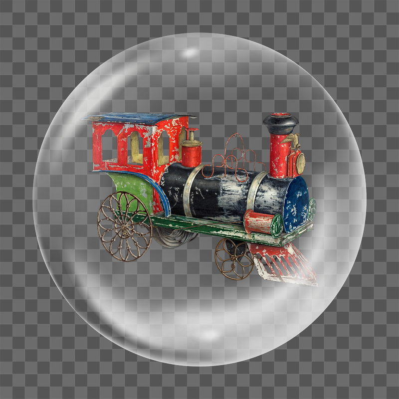 Locomotive train png sticker, bubble | Free PNG - rawpixel