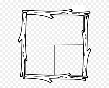 Logging Clip Art - Wood Border Clip Art Black And White