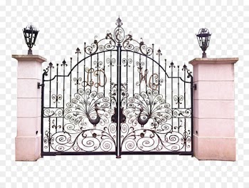 Logic gate Clip art - European real estate gates wedding peacock pattern 