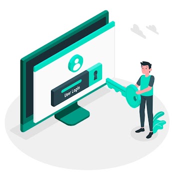 Login concept illustration Free Vector