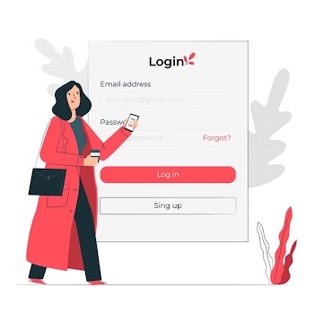Login concept illustration Free Vector