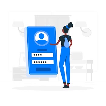 Login concept illustration Free Vector