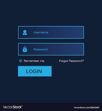 Login form ui design for website and mobile apps vector image