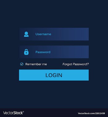 Login form ui design for website and mobile apps vector image