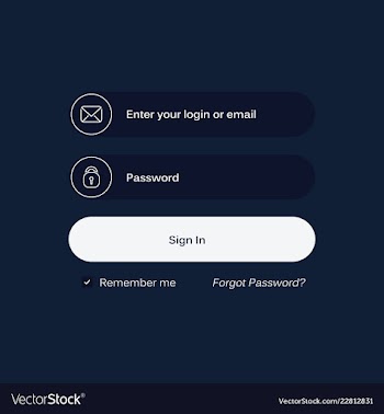 Login form ui design for website and mobile apps vector image