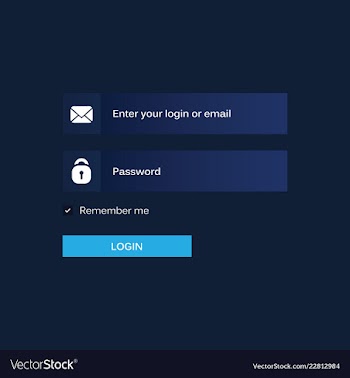 Login form ui design for website and mobile apps vector image