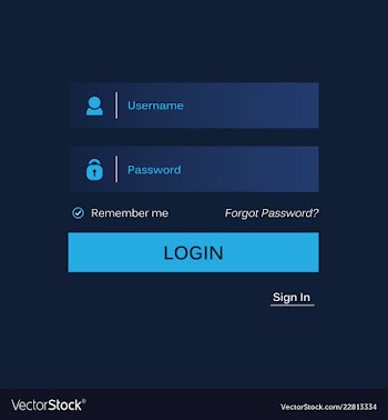 Login form ui design for website and mobile apps vector image