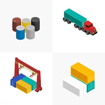 Logistics business industrial isolated icon o.. | Free stock vector - 393218