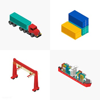 Logistics business industrial isolated icon o.. | Free stock vector - 393268