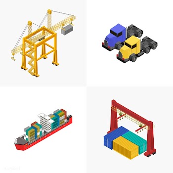 Logistics business industrial isolated icon o.. | Free stock vector - 393269