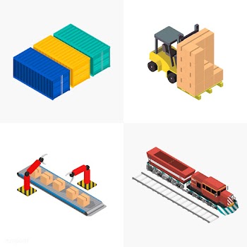 Logistics business industrial isolated icon o.. | Free stock vector - 393286