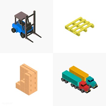 Logistics business industrial isolated icon o.. | Free stock vector - 393302