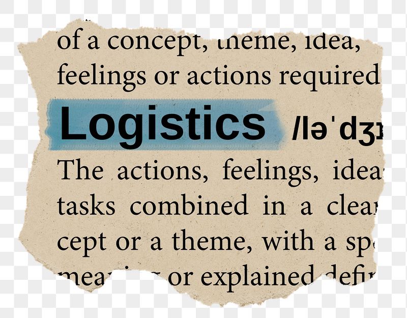Logistics png word sticker, torn | Free PNG - rawpixel
