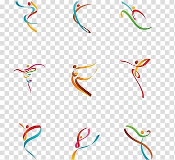 Logo 2016 Summer Olympics Sport, Ribbon ballet transparent background PNG clipart