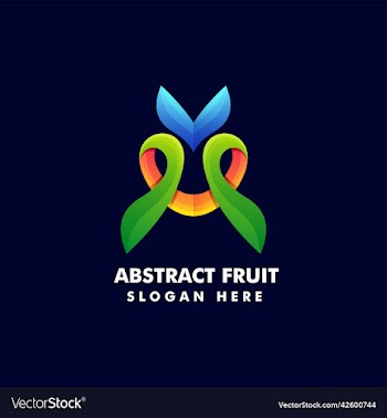logo abstract fruit gradient